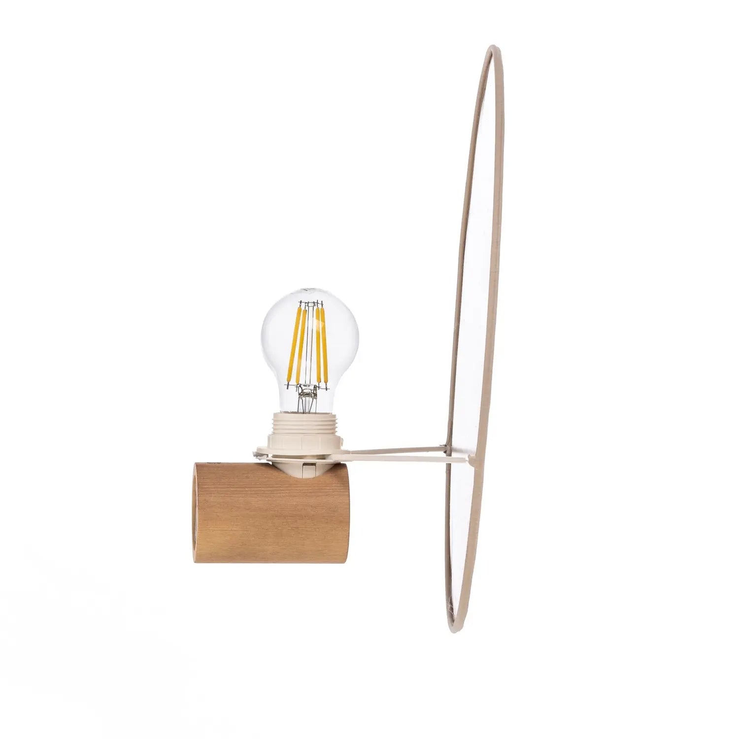 B-Ware Tk Lighting Wandleuchte Wandlampe Pulse Juteschirm Naturbraun Holz Textil 30 Cm - 5901780548148