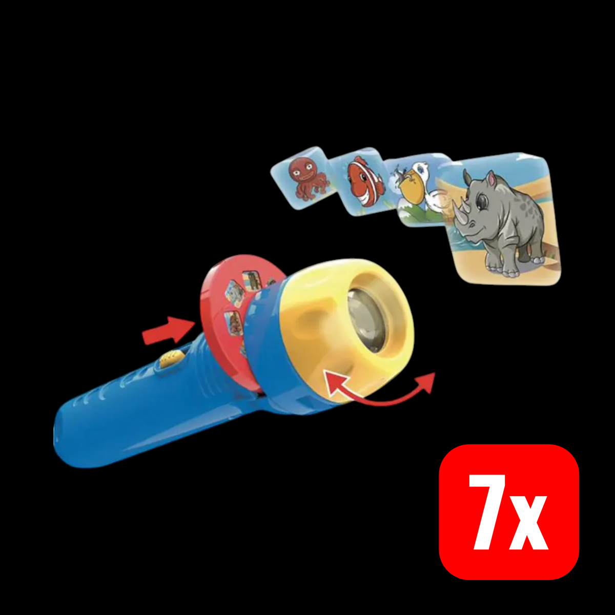 Vedes Projektor-Taschenlampe Taschenlampe Toy Fun Kinder Meerestiere 7 STÜCK - 4018501086078