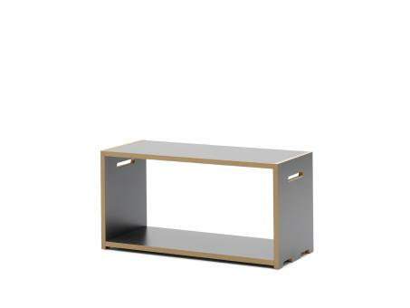 B-Ware Tojo Hochstapler Regalsystem Grundmodul Regale Regalboden Deko Niedrig Anthrazit - 742832205085