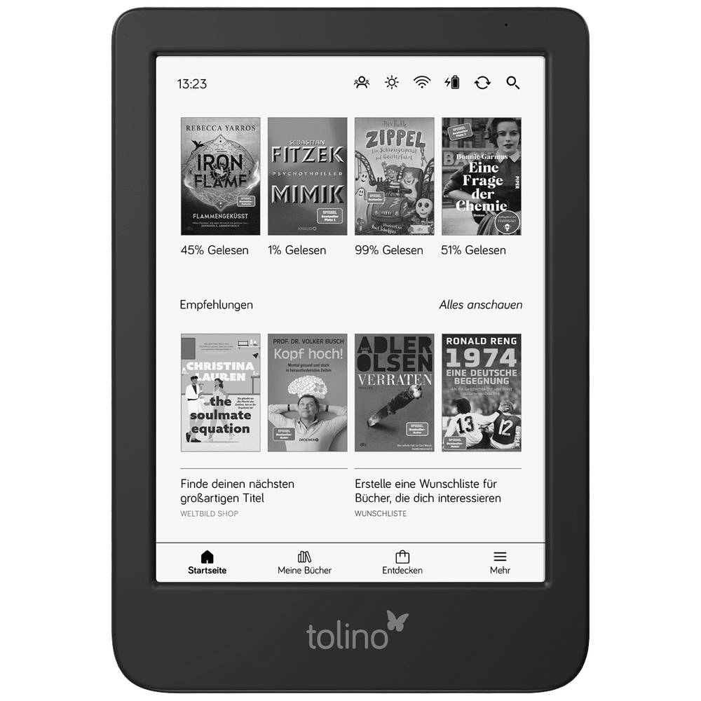 B-Ware Tolino Shine 15.2 Cm E Book Reader Lesetablet E Booktablet322