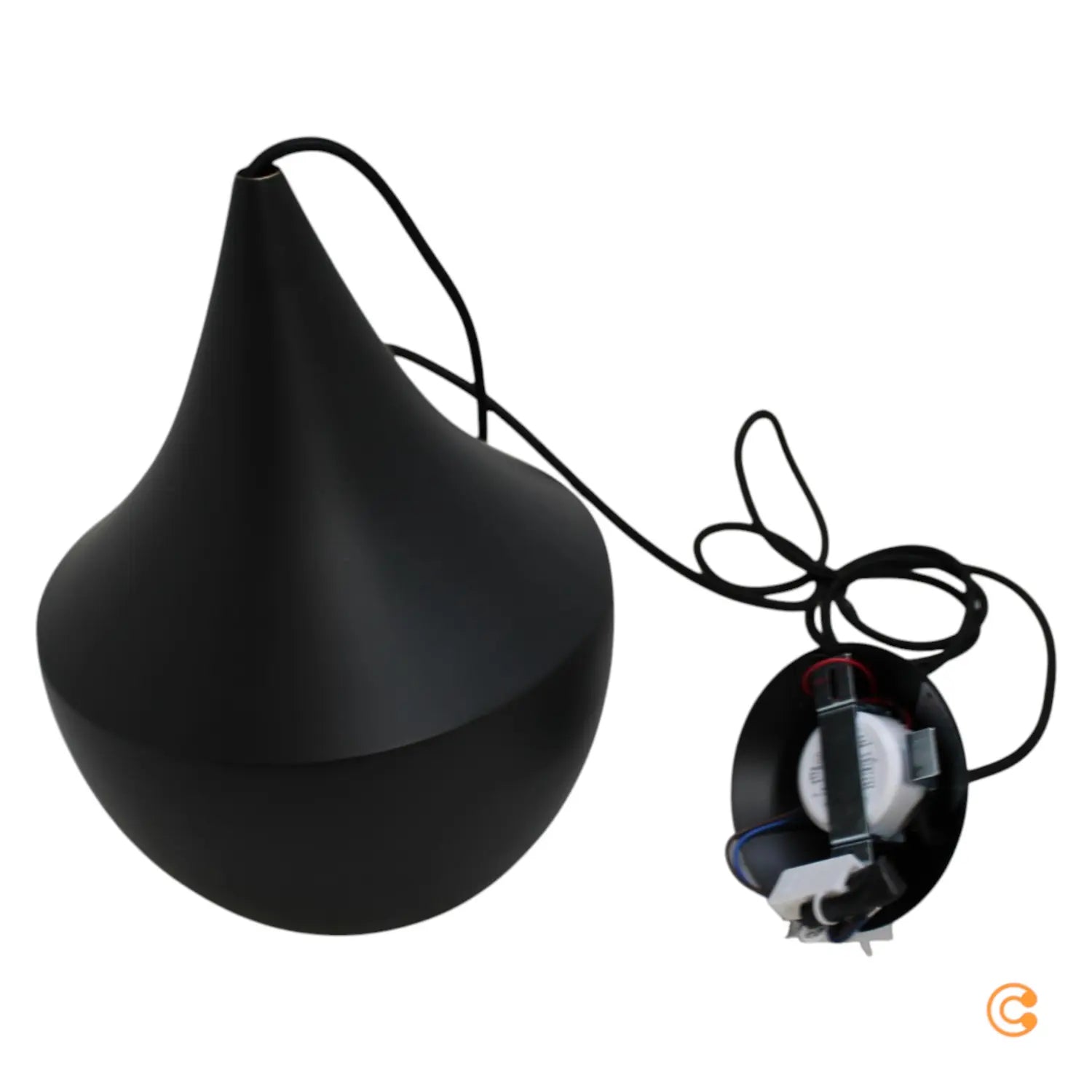 B-Ware Tom Dixon Pendelleuchte Hängeleuchte Beat Fat Led Schwarz Messing Warmweiß ø24cm - 9043196