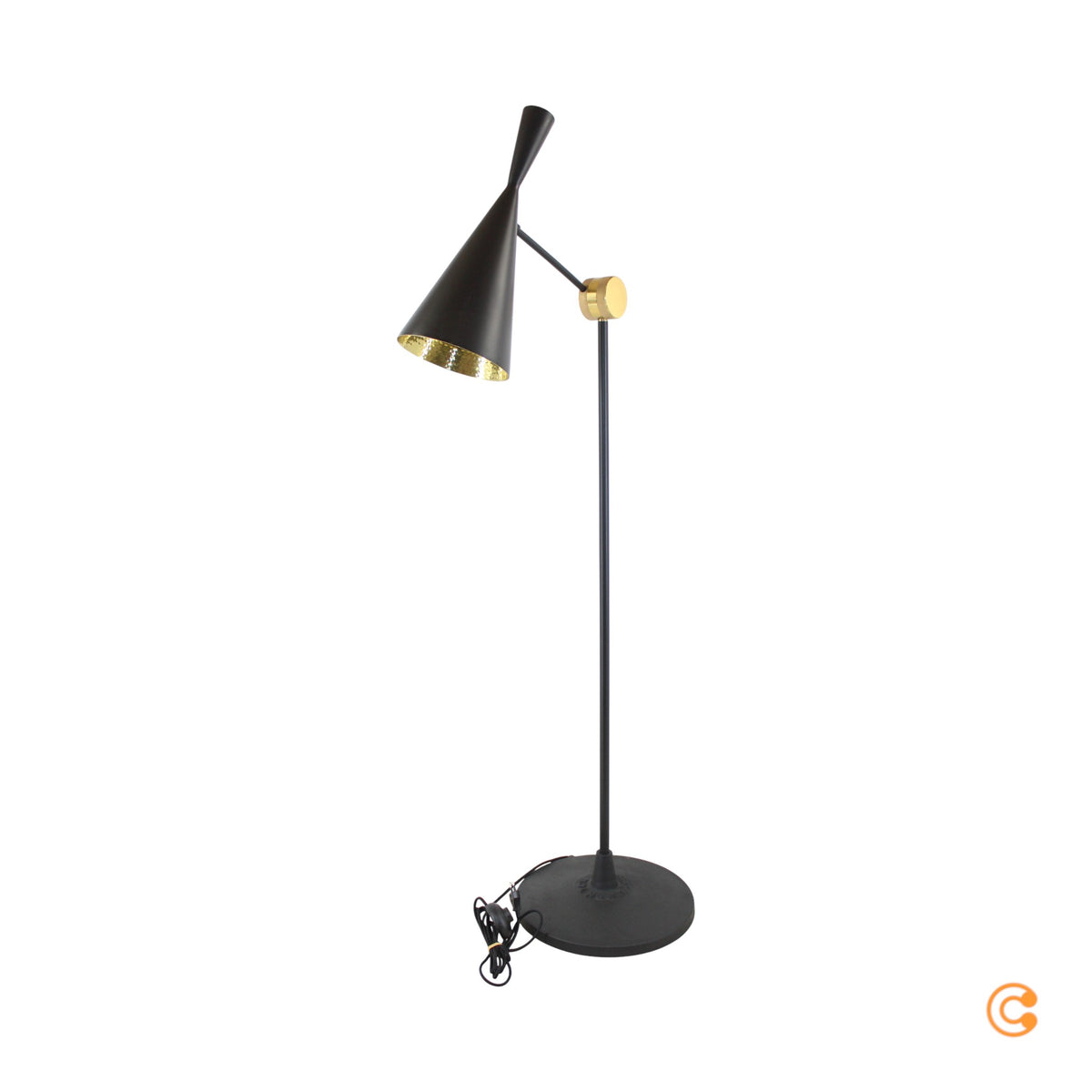 Tom Dixon - Beat Stehleuchte, schwarz Stehlampe Wohnzimmerlampe Leselampe Lampe - 5060441508447
