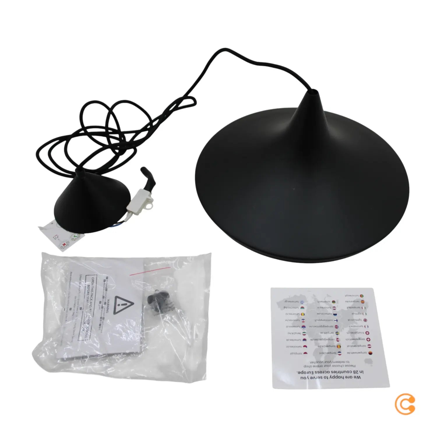 B-Ware Tom Dixon Beat Wide Led Hängeleuchte Pendelleuchte Schwarz 3000 K Warmweiß - 9043207