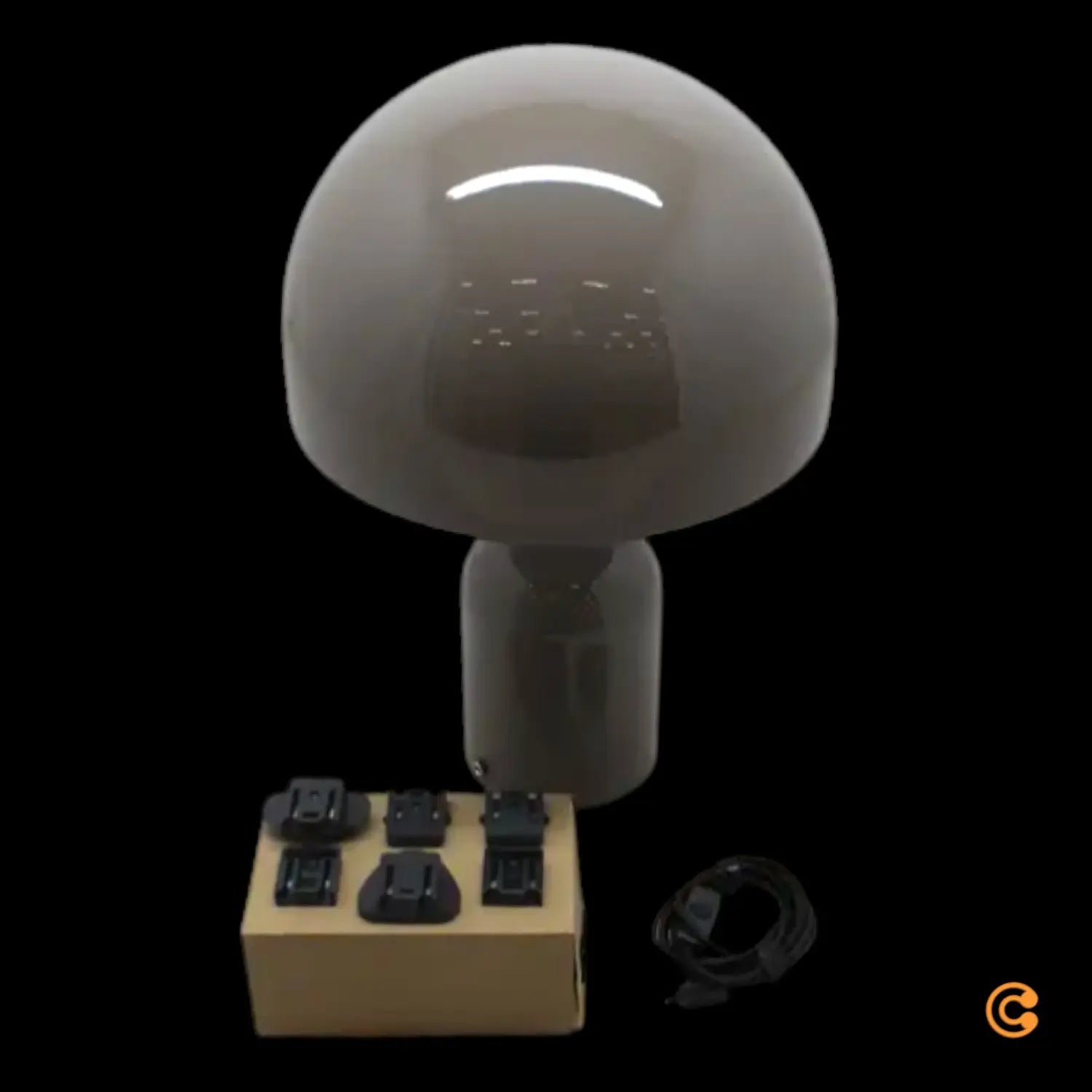 B-Ware Tom Dixon Bell Led Tischleuchte Pilzlampe Leuchte Taupe Dimmbar Led Warmweiß - 5063081086887