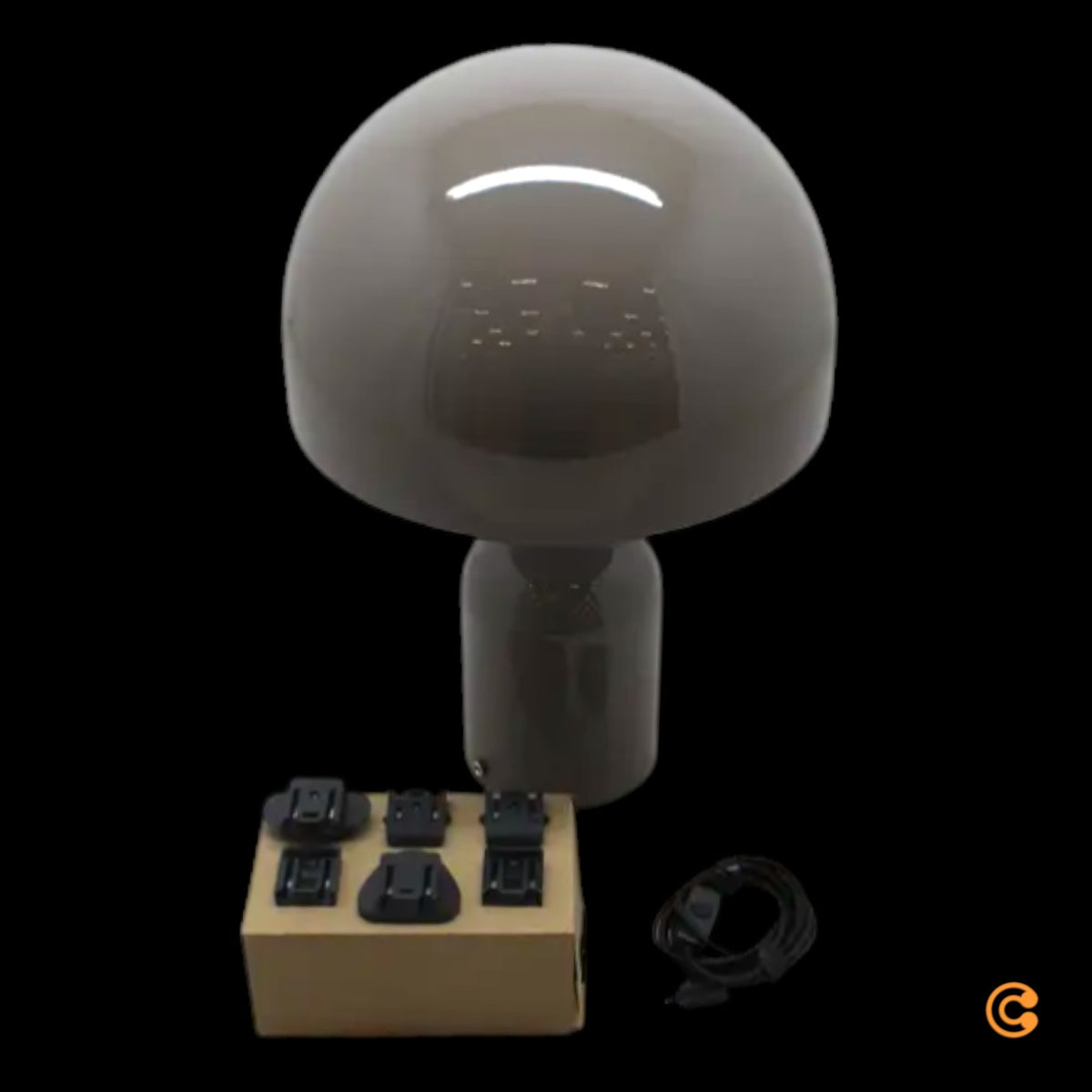Tom Dixon Bell LED Tischleuchte Pilzlampe Leuchte taupe dimmbar LED warmweiß - 5063081086887