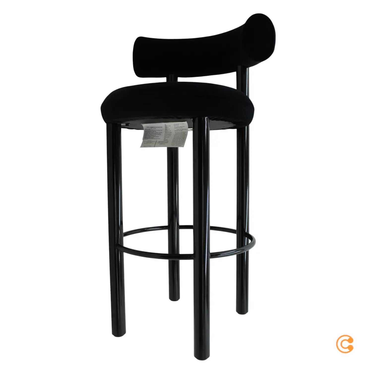 B-Ware Barhocker Hocker Tom Dixon Fat Küchenhocker Barhocker Barstuhl Schwarz H75cm - 92836402