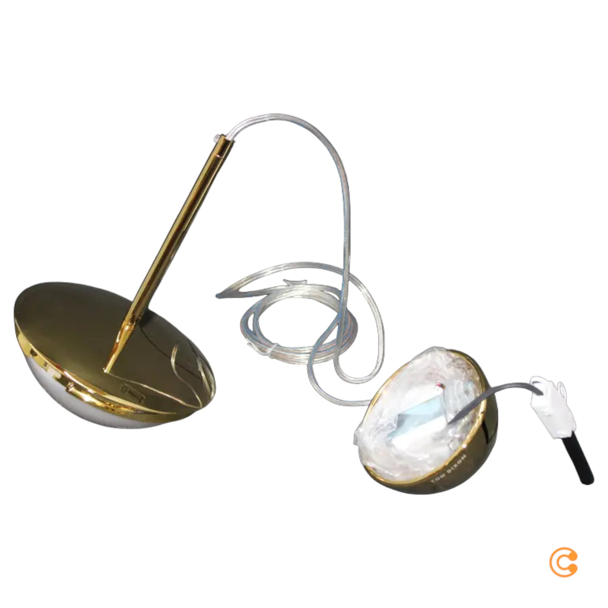 Tom Dixon Hängeleuchten Abhängung large gold LED Pendelleuchte Deckenlampe - 5056194399173