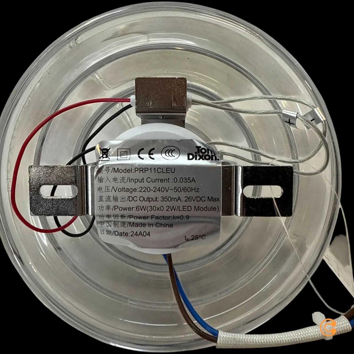 B-Ware Tom Dixon Press Led Pendelleuchte Hängelampe Sphere Klar Beleuchtung Glas Lampe - 5063081085781