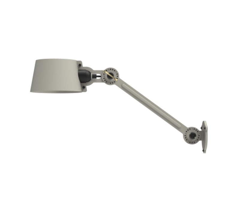 B-Ware Tonone Wandleuchte Bolt Wandlampe Hellgrau Matt Messing Ip44 B44cm H35cm - 6011646640653