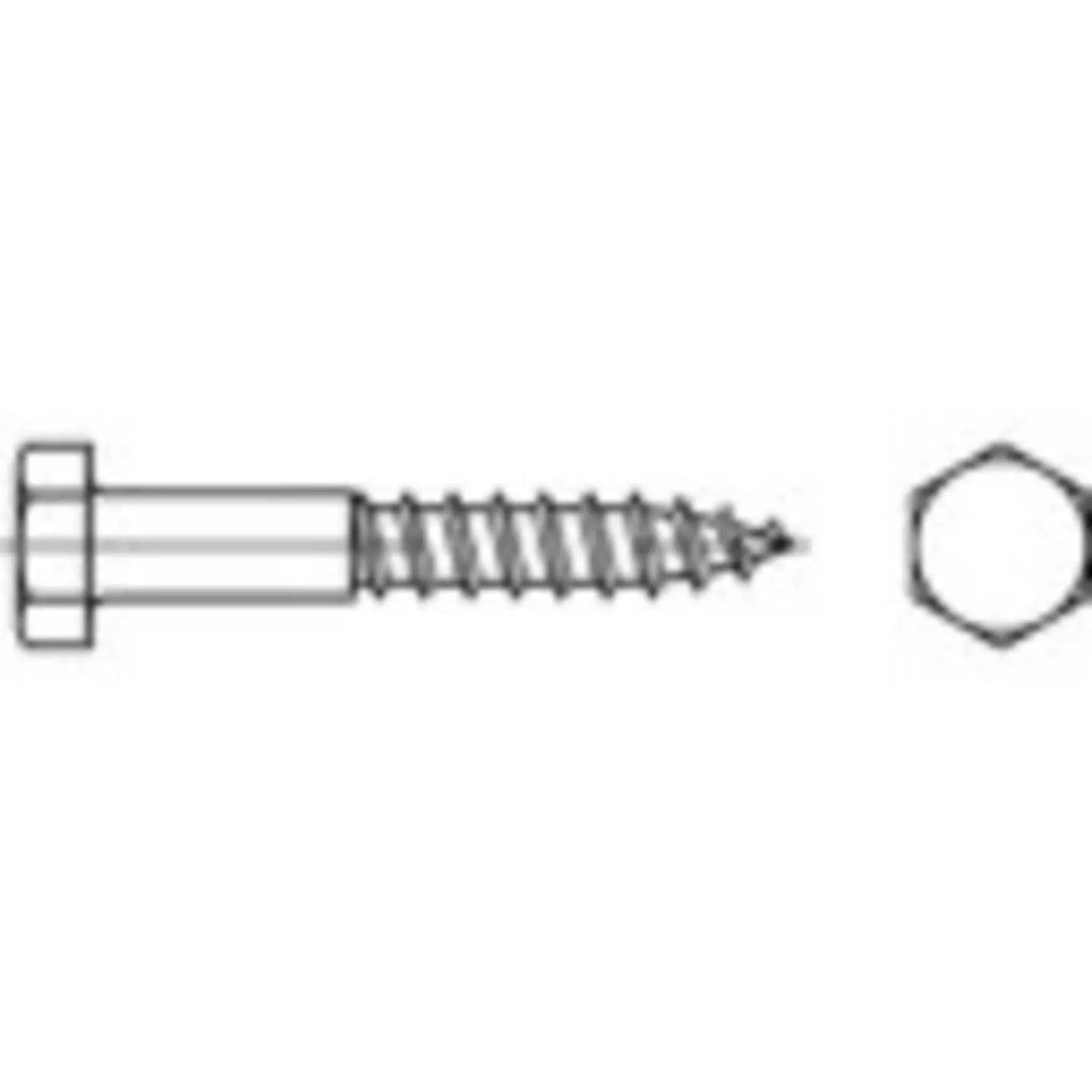 B-Ware Toolcraft Sechskantschraube Edelstahl A2 Außensechskant 8 Mm 55 Mm - 4053199382316