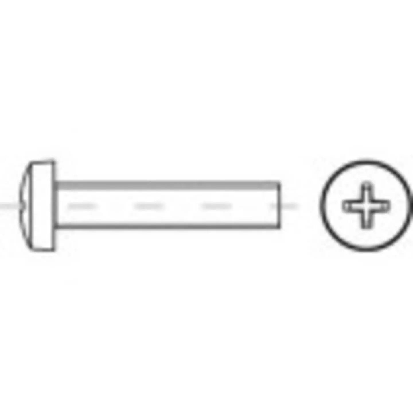B-Ware Toolcraft Linsenschrauben Schrauben Edelstahl Phillips Kreuz M4 5mm 1000 Stück - 4053199457809