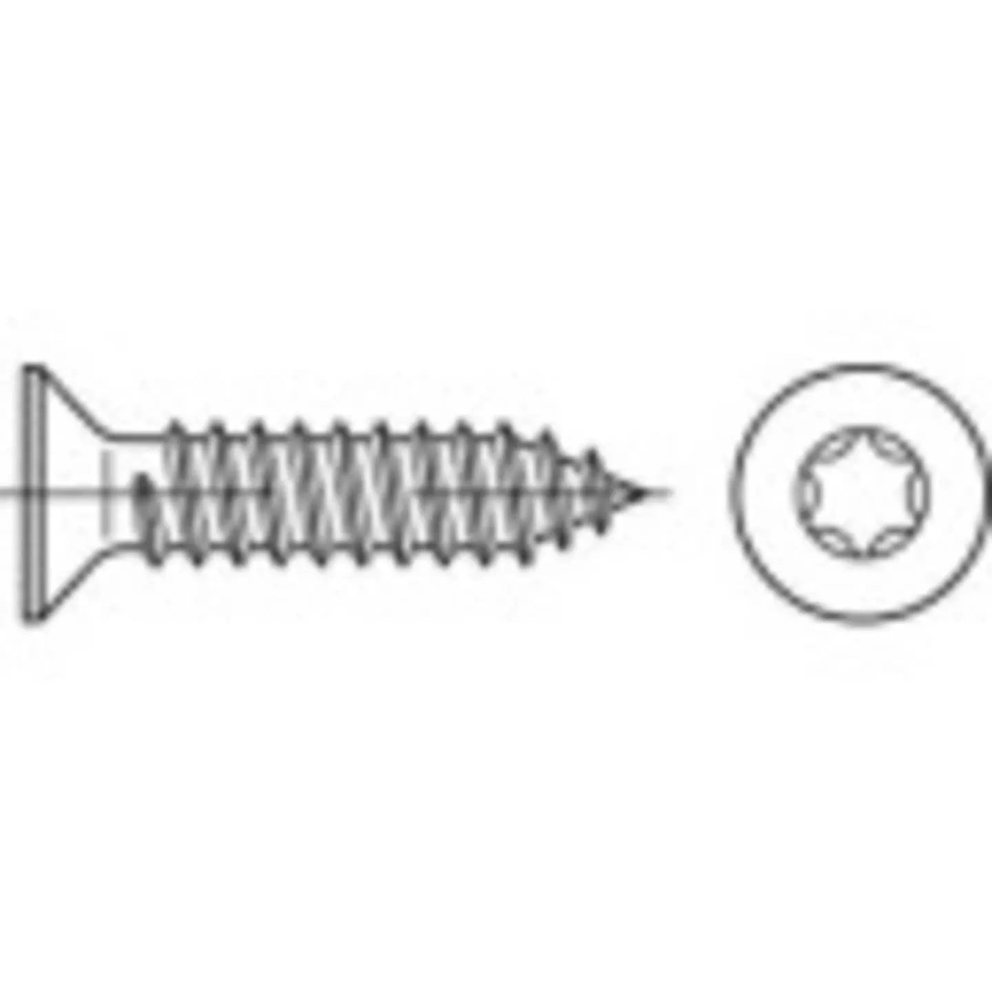 B-Ware Toolcraft Senkblechschrauben Blechschrauben Edelstahl A2 T Profil 1000 Stück - 4053199463909
