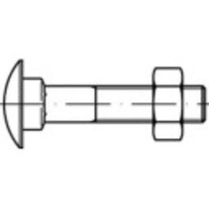 B-Ware Toolcraft Flachrundschraube Schraube M12 65mm Außensechskant Stahl 50 Stück
