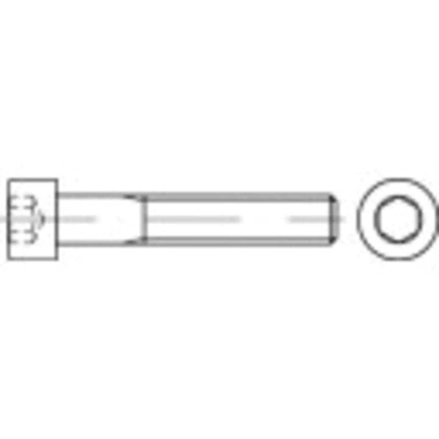 B-Ware Toolcraft Zylinderschrauben M10 65mm Innensechskant Stahl Verzinkt 100 St - 4053199095254