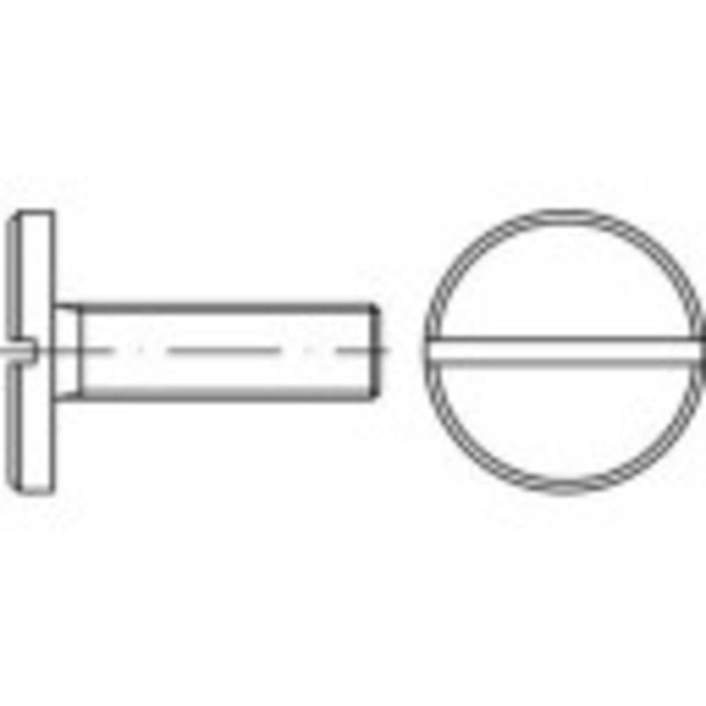 Toolcraft 118988 Flachkopfschrauben Schrauben M6 5mm Din 923 Stahl 100 St B-Ware - 4053199112524