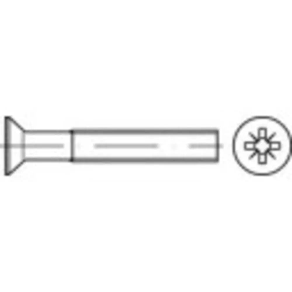 B-Ware Toolcraft Senkschrauben Schrauben M5 Kreuzschlitz Stahl Verzinkt 500 Stück 40 Mm - 4053199186679