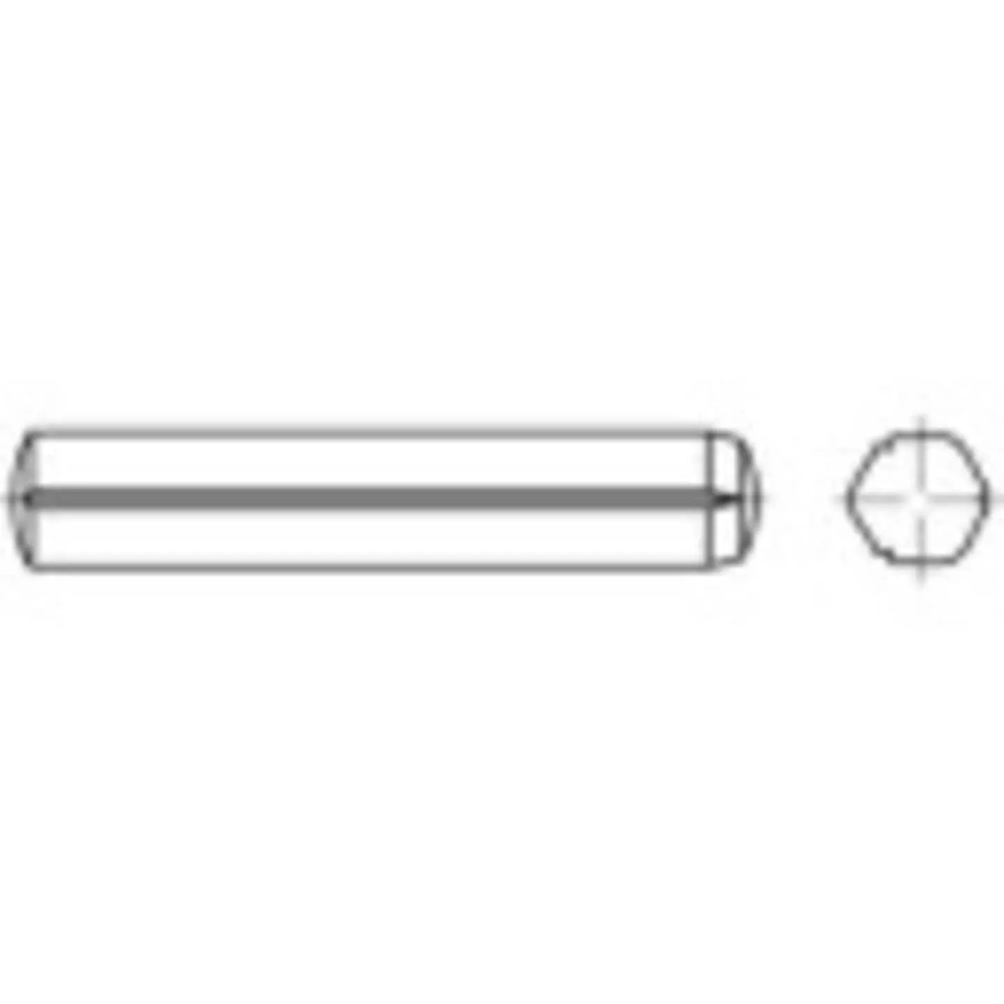 B-Ware Toolcraft Zylinderkerbstift Zylinder Stift Din 1473 Stahl 2,5 X 16 Mm 250 Stück - 4053199202171