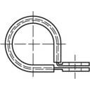 Toolcraft 137639 50 St. Rohrschelle Schellen 20mm Stahl Galvanisch Verzinkt B-Ware - 4053199215126