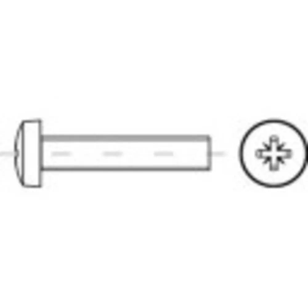 B-Ware Toolcraft 146018 Linsenschrauben M4 10 Mm Kreuzschlitz Pozidriv Din 7985 Stahl G - 4053199262922