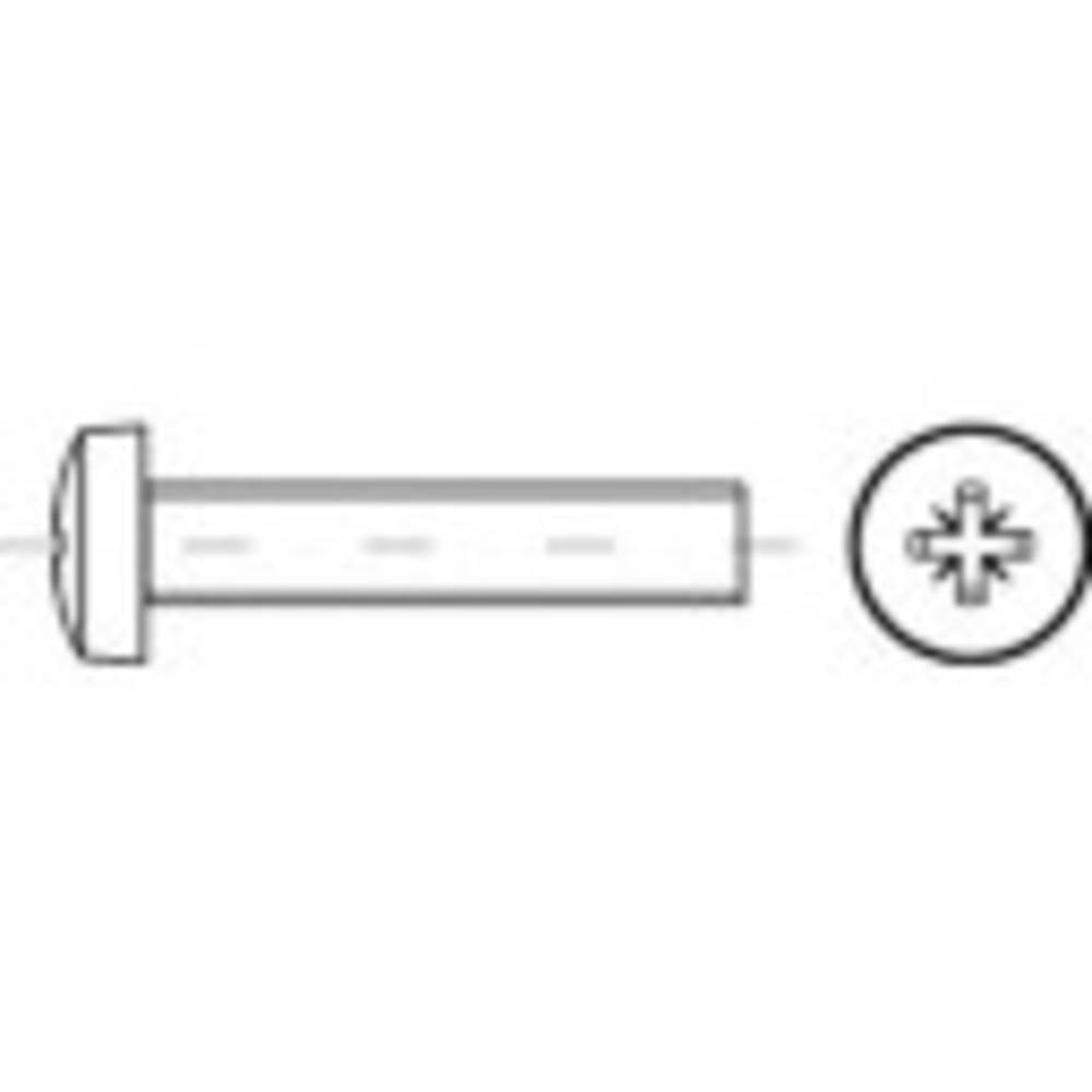 TOOLCRAFT 146018 Linsenschrauben M4 10 mm Kreuzschlitz Pozidriv DIN 7985 Stahl g - 4053199262922