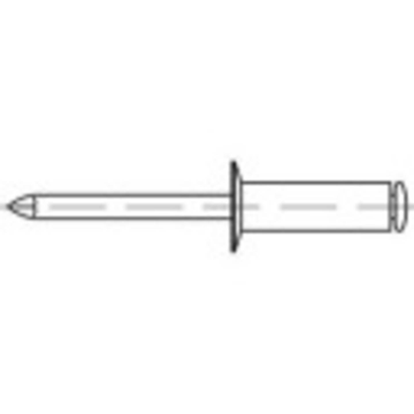B-Ware Toolcraft Blindniete Niete 4 Mm X 16 Mm Aluminium Stahl 500 Stück - 4053199311279