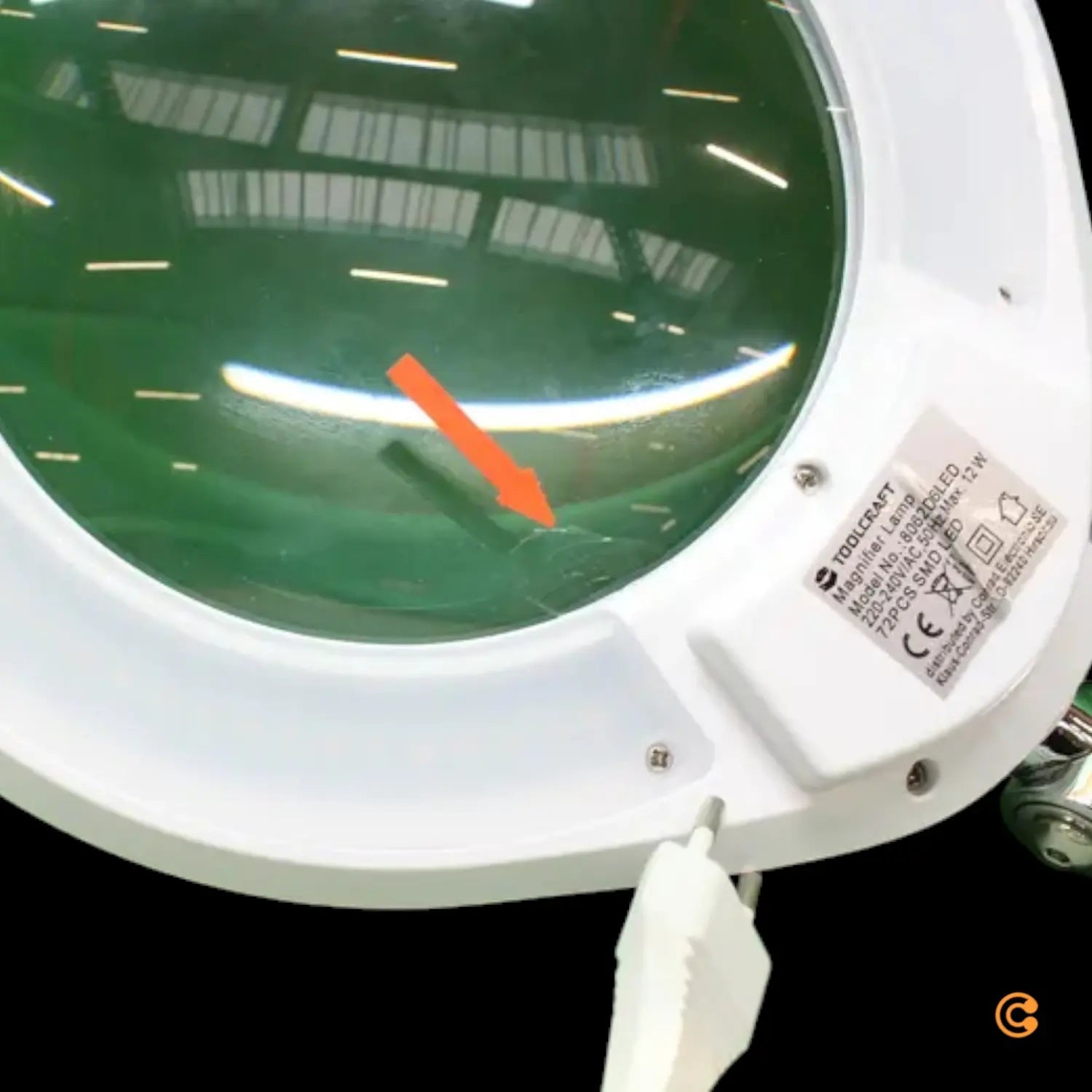 Toolcraft Led Lupenleuchte Vergrößerung Leuchte Lampe Lupenlampe Siehe Text/Foto B-Ware - 4064161194813