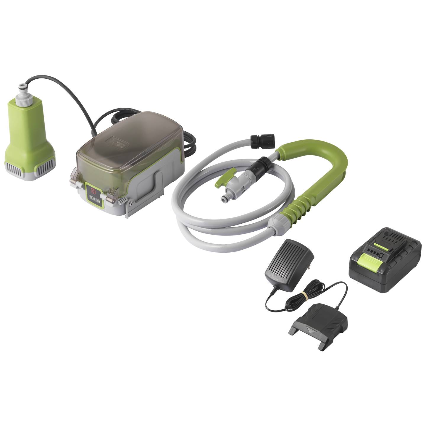 B-Ware Toolcraft Fasspumpe Regenwasserpumpe Akku Regenwassertank 1800 L/H 17.5 M - 4064161215709