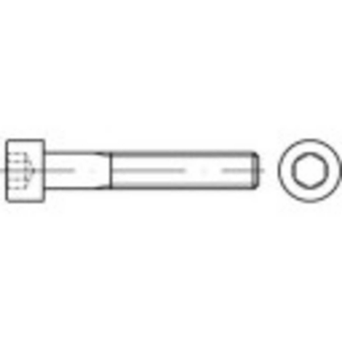 Toolcraft Zylinderschrauben Schrauben Innensechskant Stahl M8 200 Stück 30 mm - 4053199804740