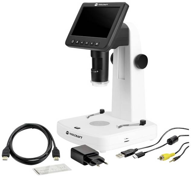 B-Ware Toolcraft 5 Zoll Lcd Digitalmikroskop Mit Polarisator 300 X Auflicht Durchlicht - 4064161314884