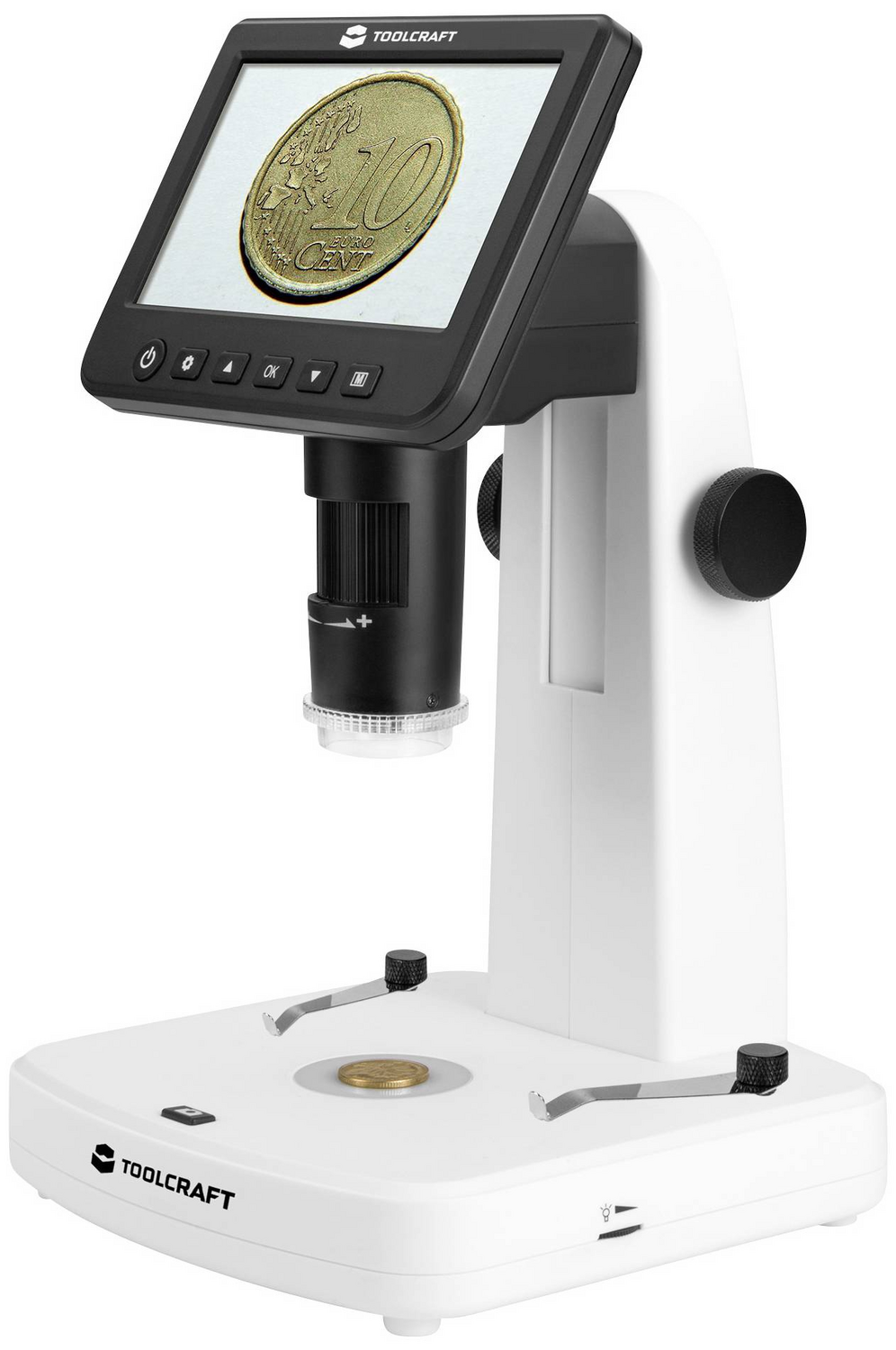 B-Ware Toolcraft 5 Zoll Lcd Digitalmikroskop Mit Polarisator 300 X Auflicht Durchlicht - 4064161314884