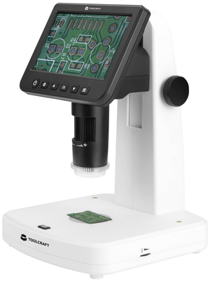 B-Ware Toolcraft 5 Zoll Lcd Digitalmikroskop Mit Polarisator 300 X Auflicht Durchlicht