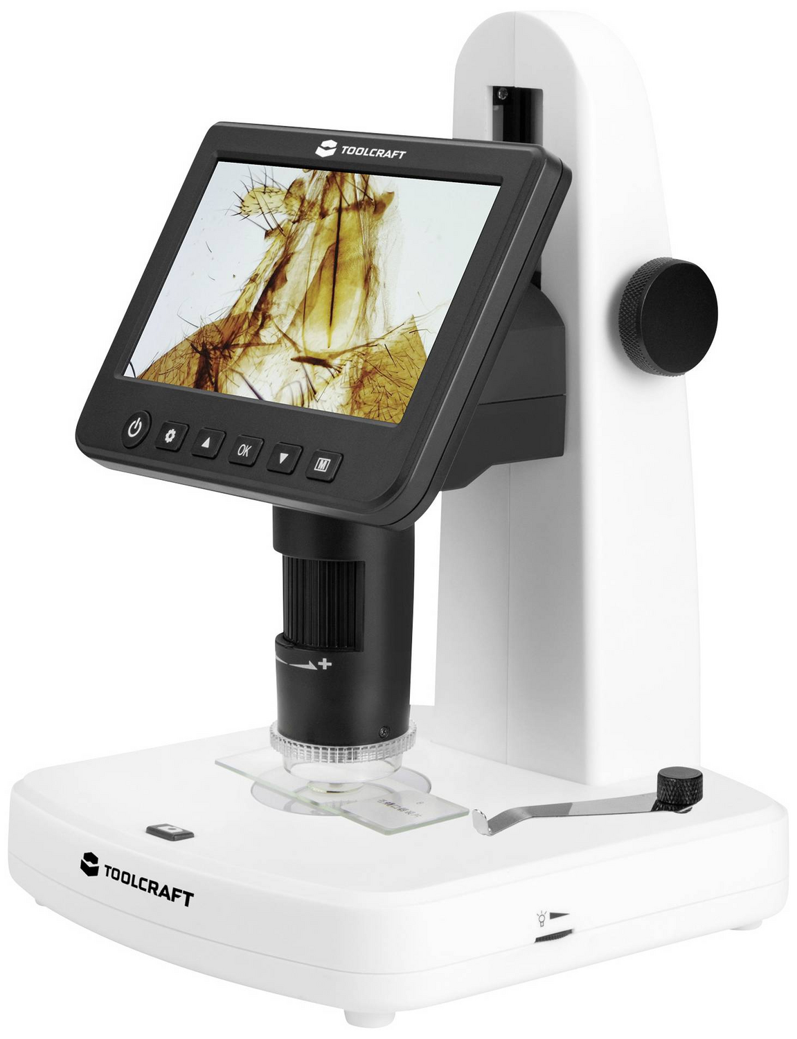 B-Ware Toolcraft 5 Zoll Lcd Digitalmikroskop Mit Polarisator 300 X Auflicht Durchlicht - 4064161314884