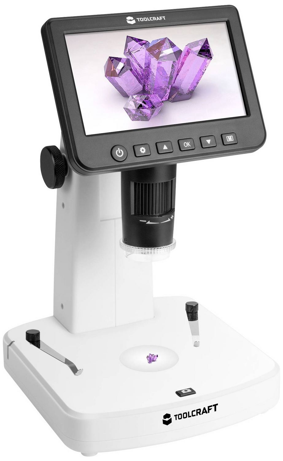 B-Ware Toolcraft 5 Zoll Lcd Digitalmikroskop Mit Polarisator 300 X Auflicht Durchlicht - 4064161314884