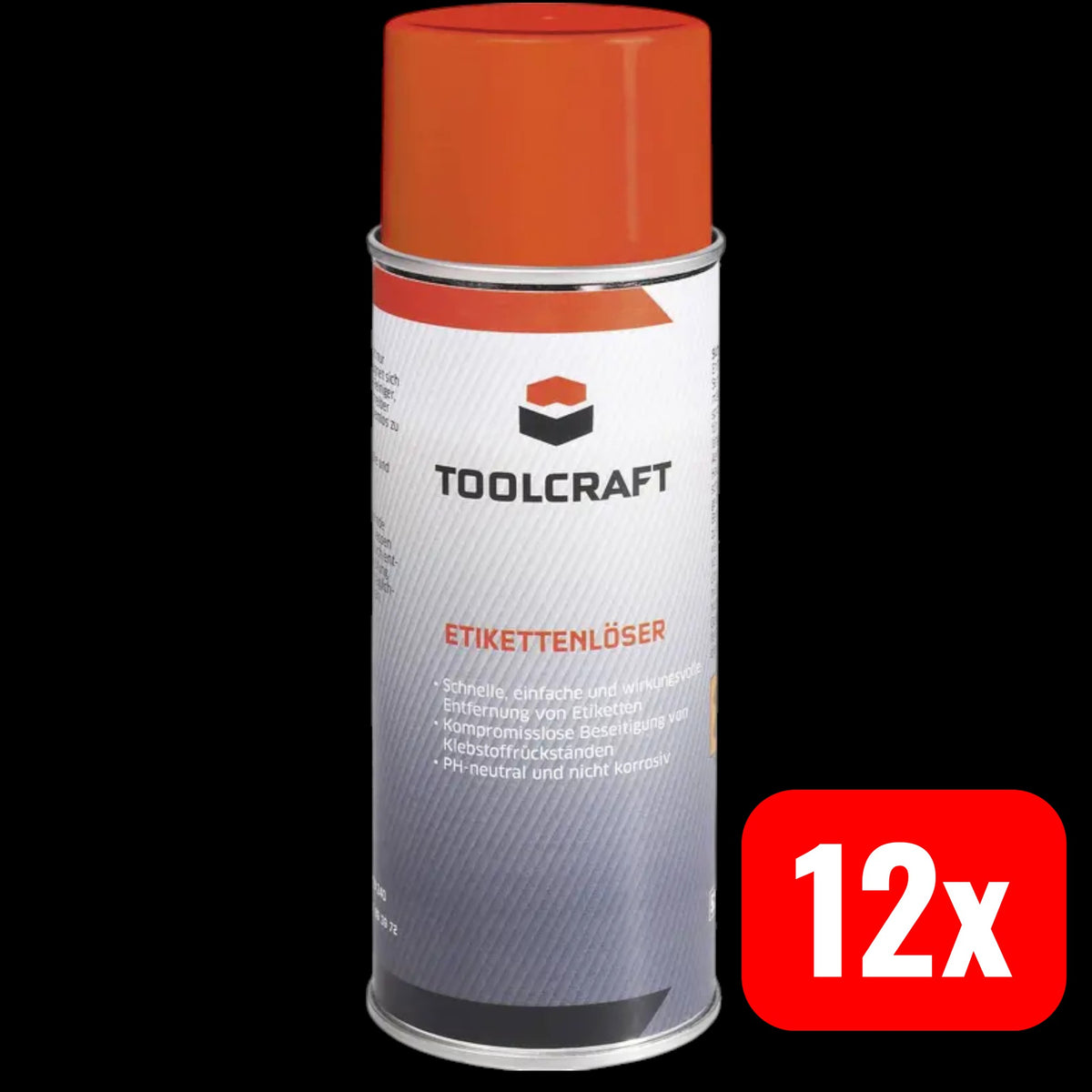 Toolcraft AETL.D400 Etikettenentferner Klebstoffentferner 400ml Spray 12 STÜCK - 4016138762761
