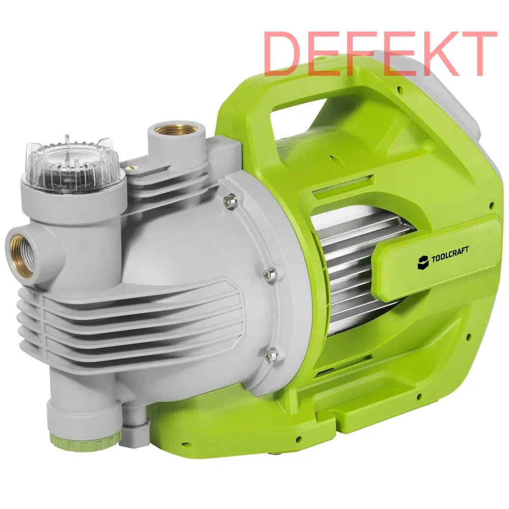 D-Ware Toolcraft Gartenpumpe 6000 L/H 53 M Gartenfilterpumpe Gartengerät Defektware - 4064161310138