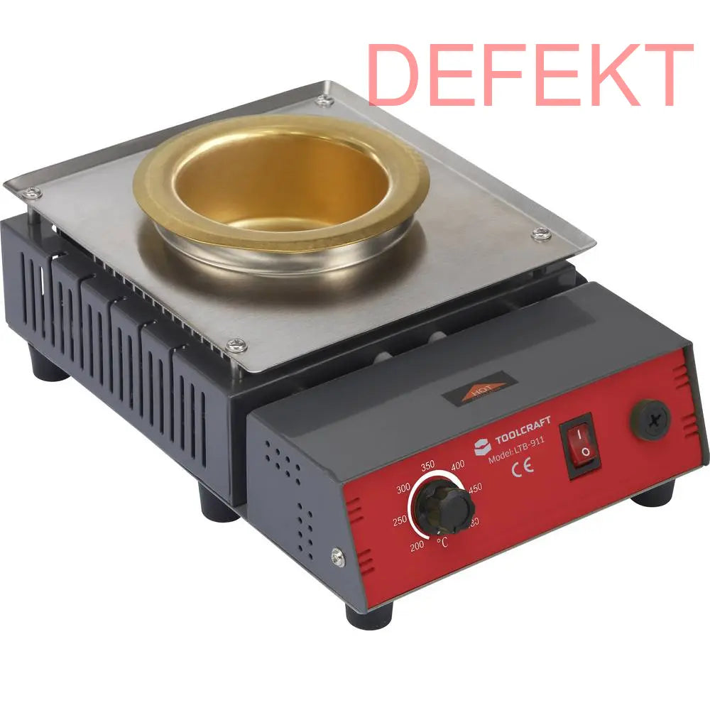 D-Ware Toolcraft Ltb 911 A Lötbad Lötwanne Löttiegel Löttopf 300 W 1350 G Defektware - 4064161169163