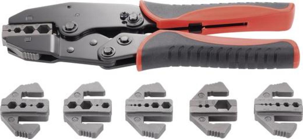 Toolcraft Crimpzange Koaxial-Steckverbinder Presszange Zange Quetschzange 7-tlg. - 4016138806625