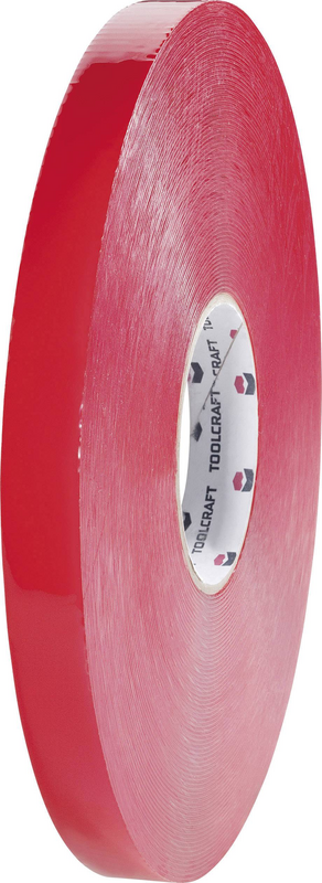 Toolcraft Doppelseitiges Klebeband Band Tape Transparent 33m X 20mm Polyester B-Ware - 4016138816686