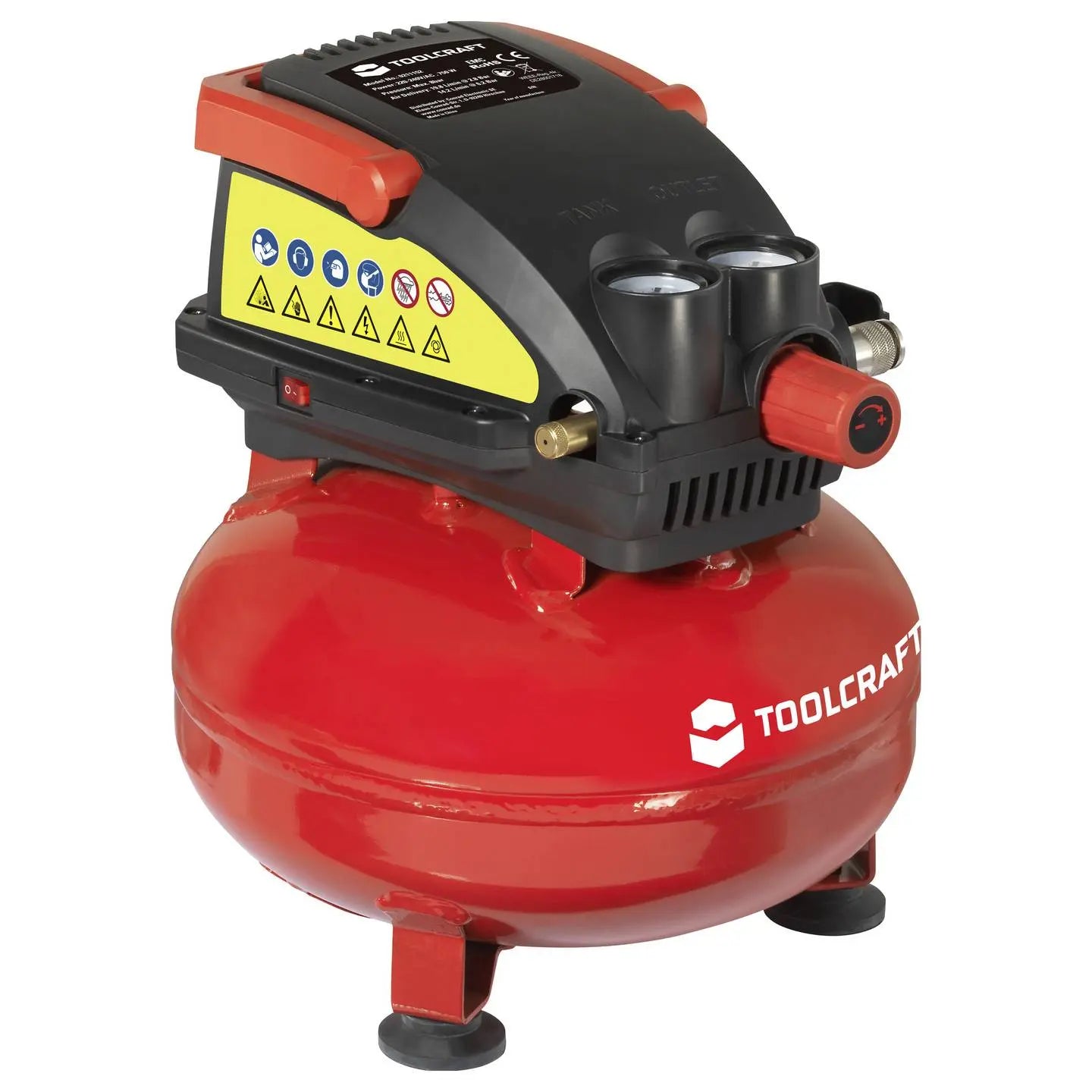 B-Ware Toolcraft Druckluft Kompressor Luftverdichter 11 L 8 Bar Kompressorgerät - 4064161471679