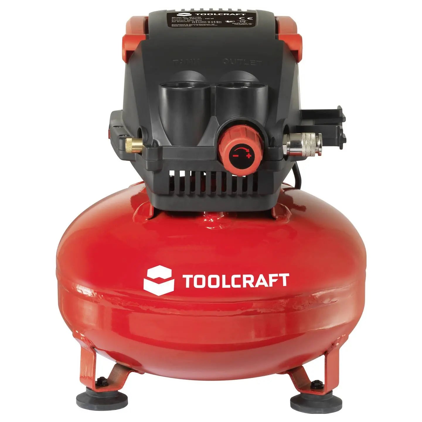 B-Ware Toolcraft Druckluft Kompressor Luftverdichter 11 L 8 Bar Kompressorgerät - 4064161471679