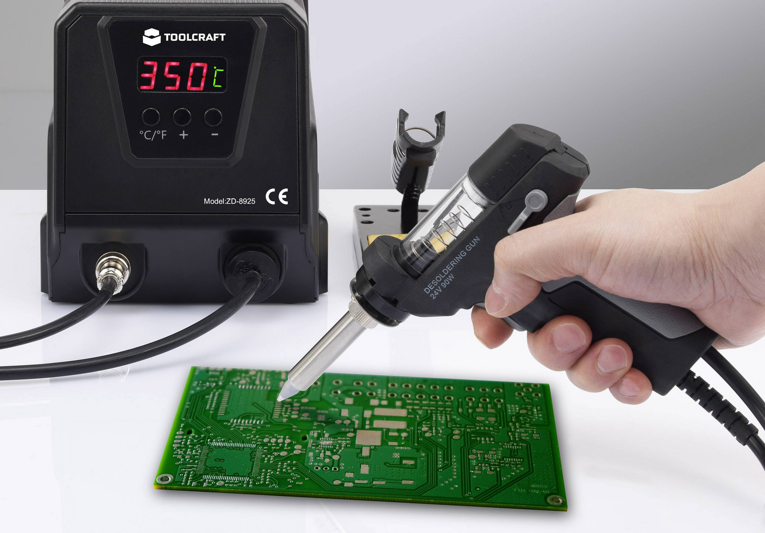 B-Ware Toolcraft Entlötstation Zd 8925 Digital 90 W 160   480°C Entlötsaugpumpe Löten312