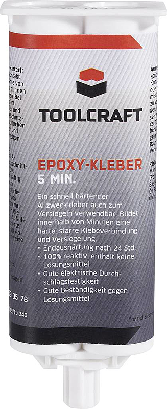B-Ware Toolcraft Epoxy Zwei Komponentenkleber Kleber Metall Keramik Glas Holz 5 Stück - 4016138693829