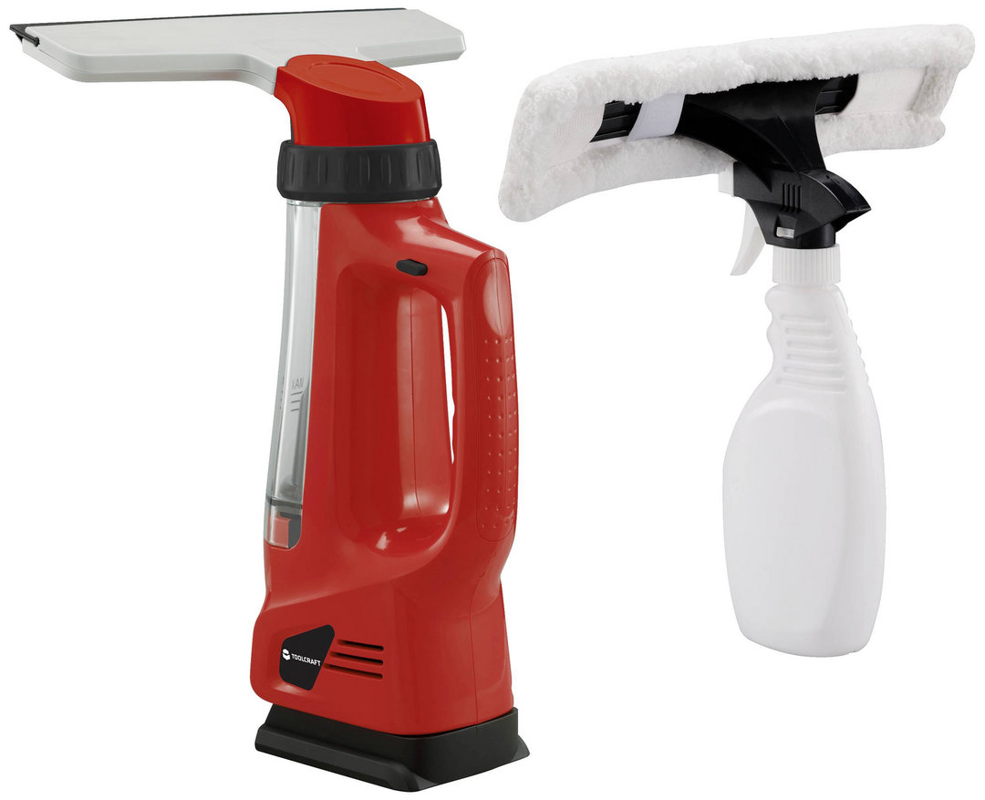 Toolcraft Cwc L0120 Tawb 200 Fenstersauger Fensterreiniger Abzieher Schwarz Rot  B-Ware