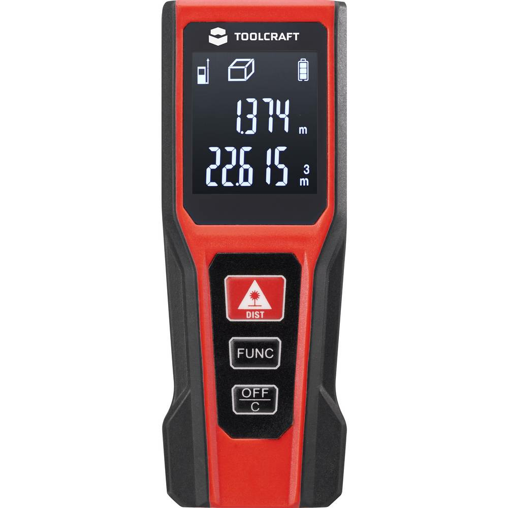 B-Ware Toolcraft Laser Entfernungsmesser Ultraschall Entfernungsmesser Siehe Text - 4064161019543