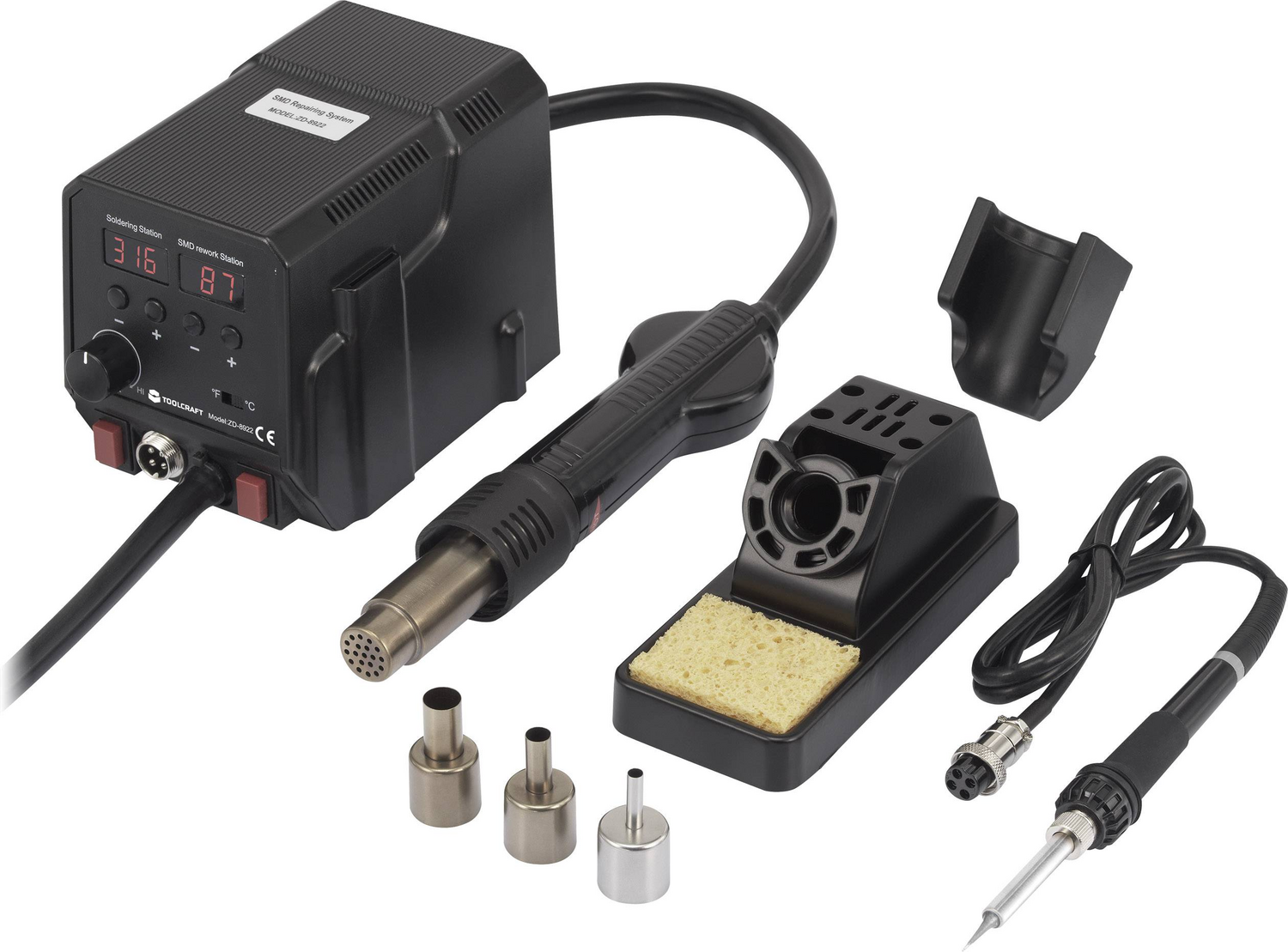 C-Ware Toolcraft Löt /Entlötstation To 4861965 360 W Löten 50 Bis 480°C Siehe Text/Foto - 4053199519125