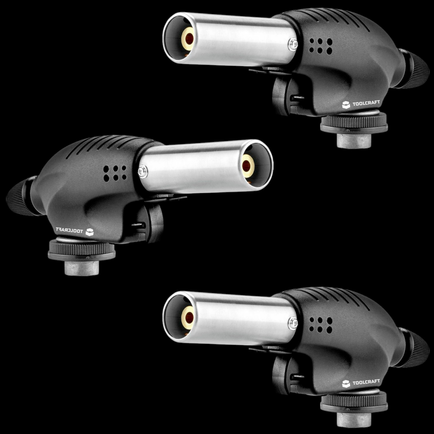 B-Ware Toolcraft Lötlampe Gasbrenner Bunsenbrenner Lötbrenner Gas Brenner 3 Stück