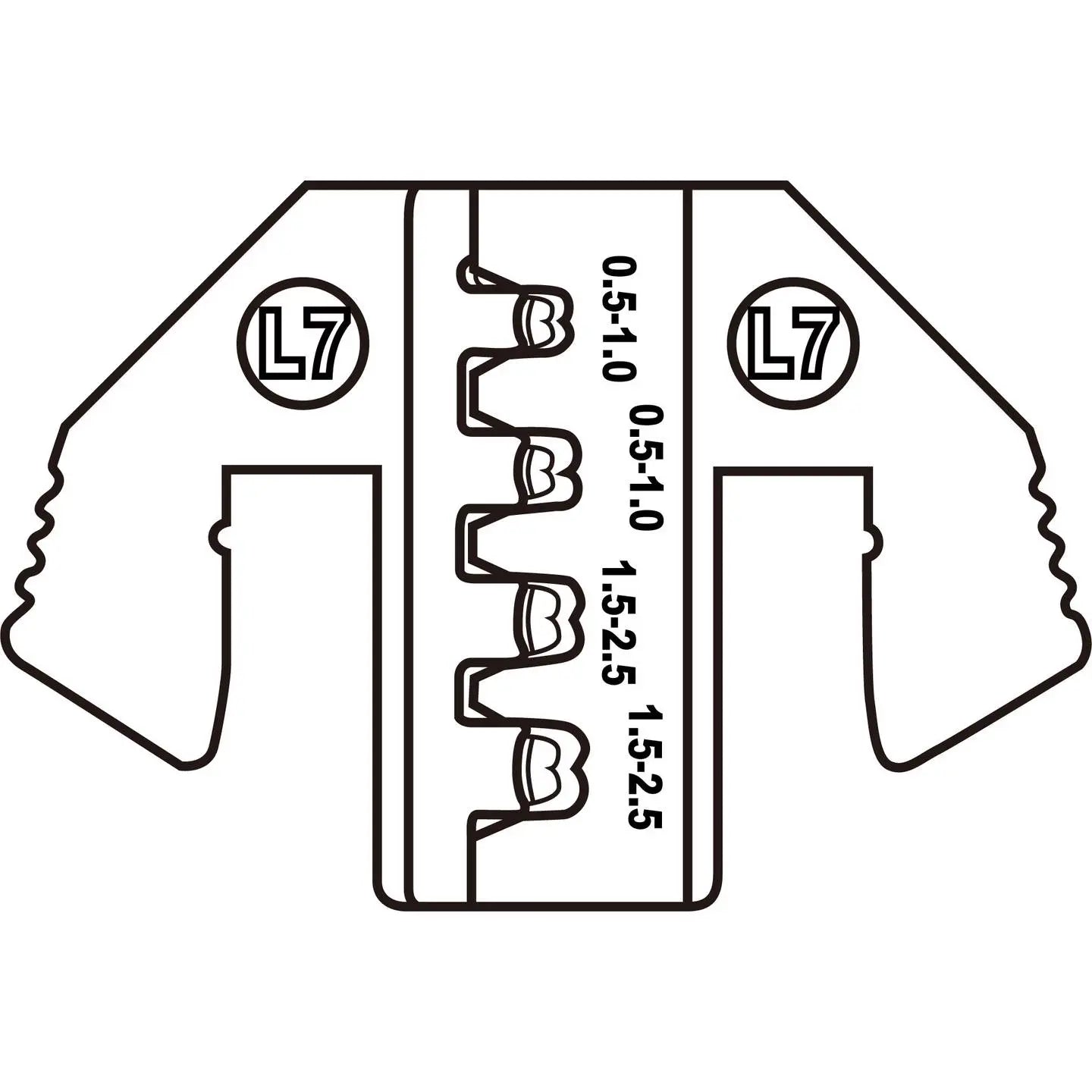 B-Ware Toolcraft Crimpgesenk Einsatz Jpt 2.8 K Kontakt Junior Pz 500 0.5 2.5mm² - 4064161259673