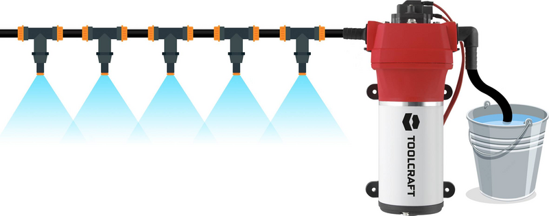 Toolcraft To7159158 Niedervolt Druckwasserpumpe Tauchpumpe Pumpe Siehe Text/Foto B-Ware - 4064161187310