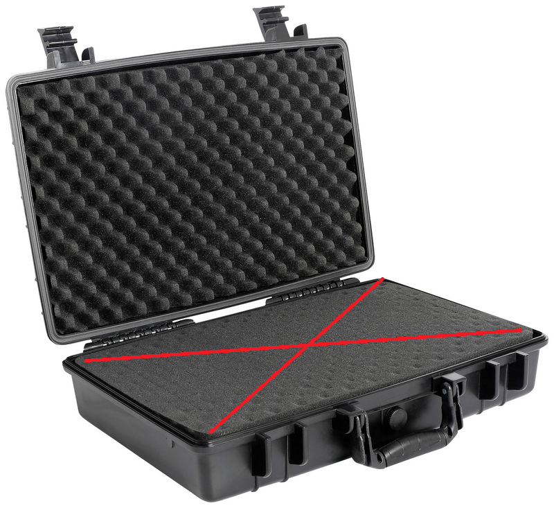 B-Ware Toolcraft To 7859274 Outdoor Koffer 1 Stück 504x354x11 Werkzeug Siehe Text/Foto