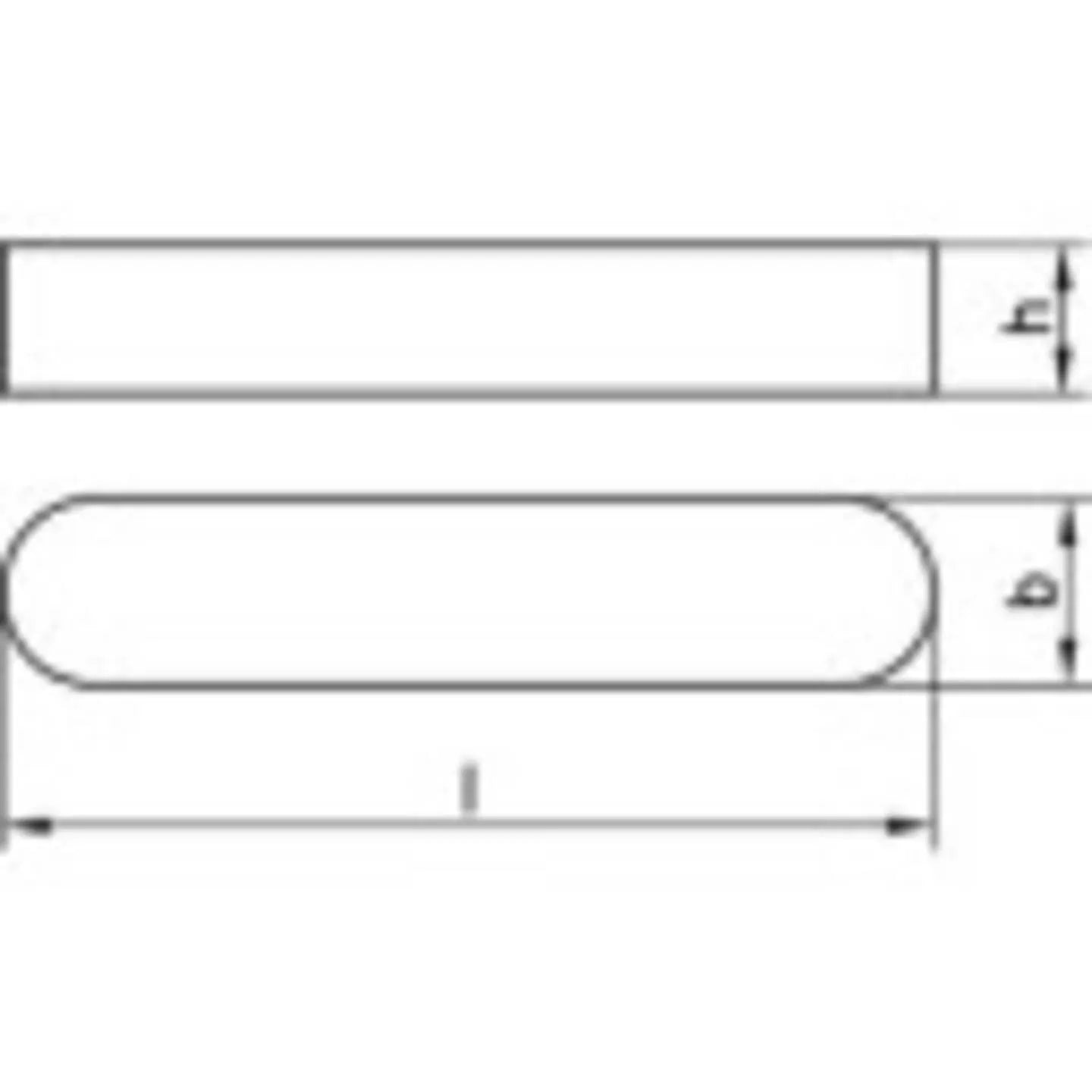B-Ware Toolcraft Passfedern Keil Din6885 Stahl C45 K A 18x11x180 Rundstirnig 10 Stück - 4053199225019